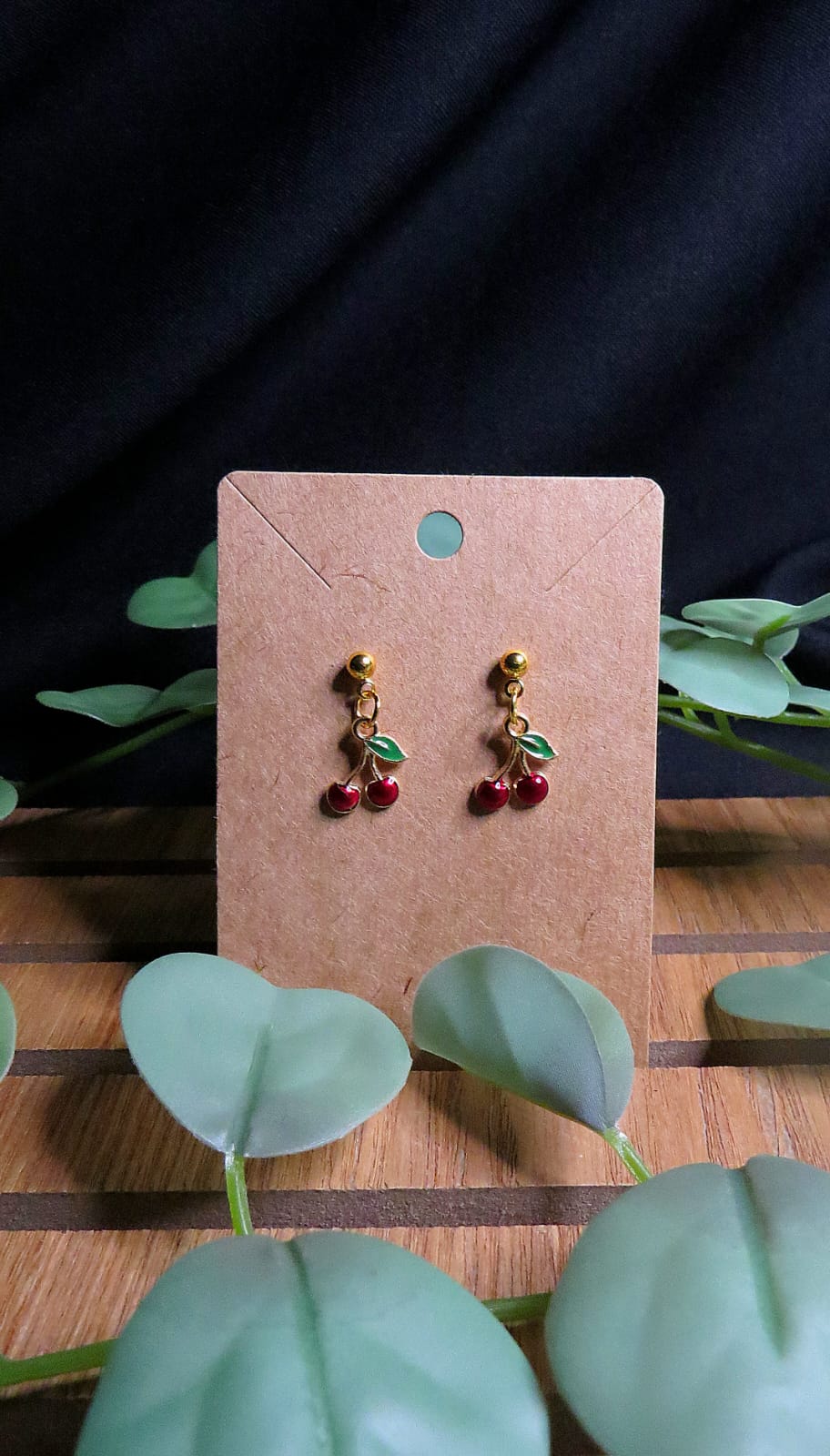 Earrings cherries